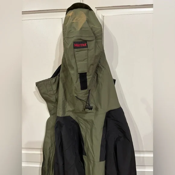 Marmot Gore-Tex Ski Shell Jacket Men’s M Green Black - Picture 6 of 8